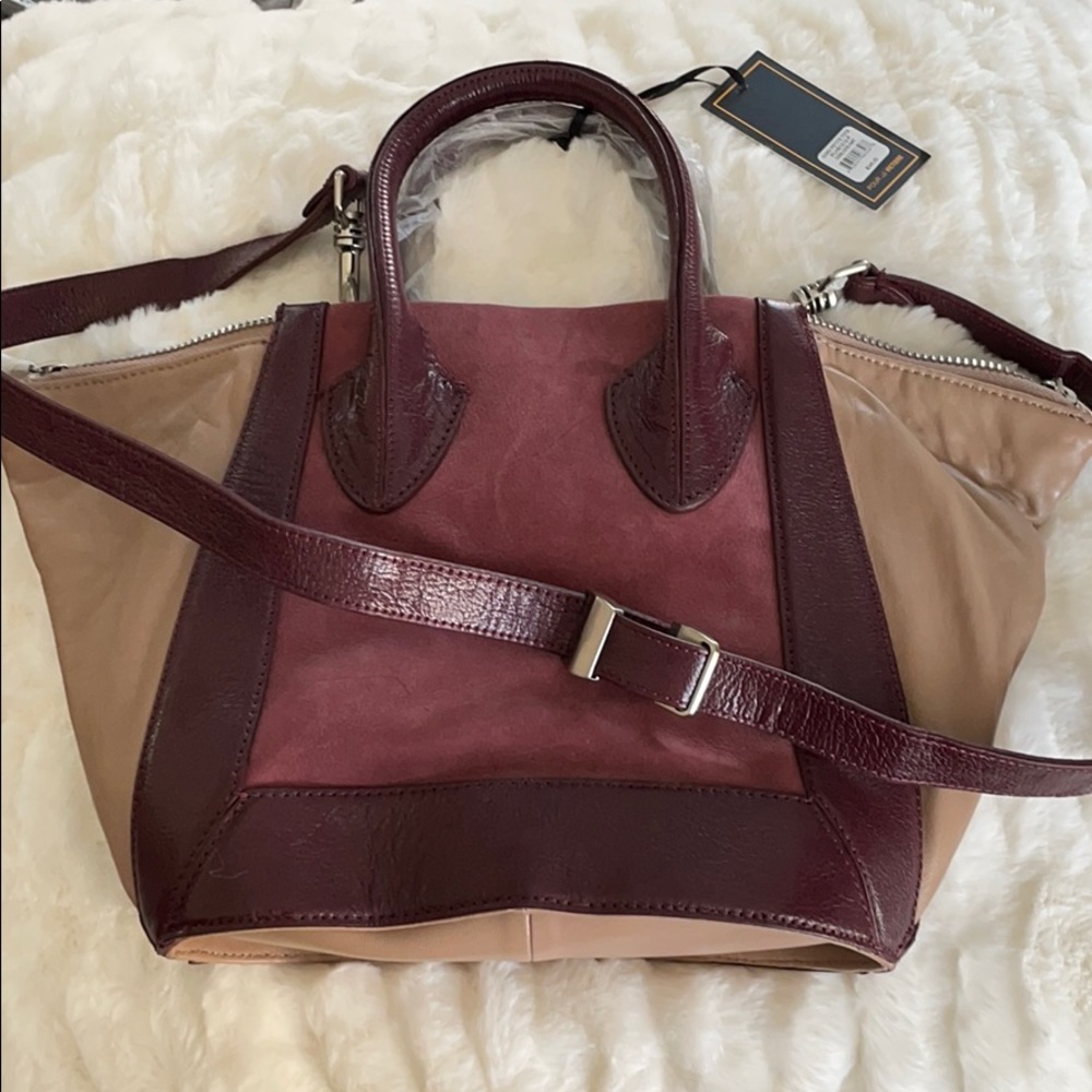 NWT Pour La Victoire color block handbag